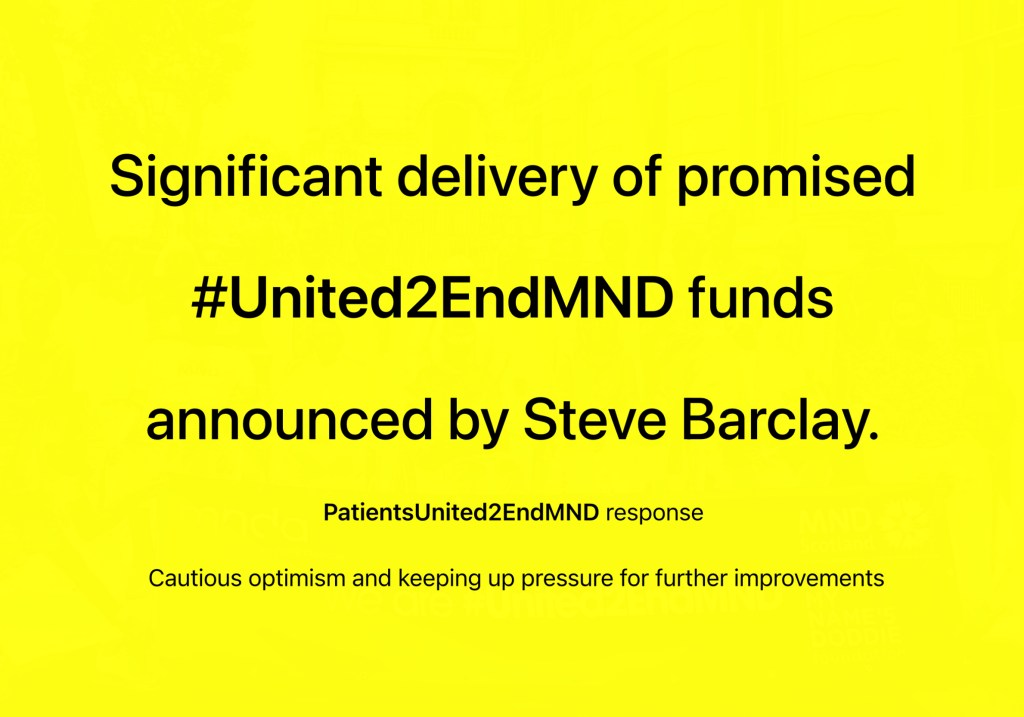 United2EndMND Funding Pledge – Steve Barclay – Our&nbsp;Response
